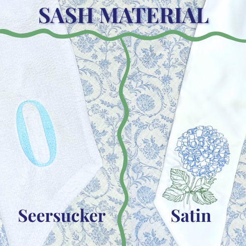 Custom Wreath Sash